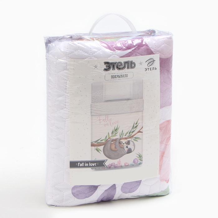 Покрывало "Этель" 1,5 сп Fall in love 145*210&plusmn;5 см, микрофибра