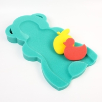 Подкладка для купания макси «Мишка», цвет зеленый, 55х30х6см Подкладка для купания макси «Мишка», цвет зеленый, 55х30х6см