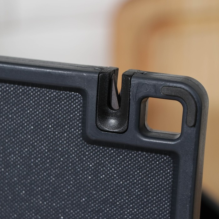 Подставки для ножей и столовых приборов Magistro &laquo;Металлик&raquo;, в комплекте с доской