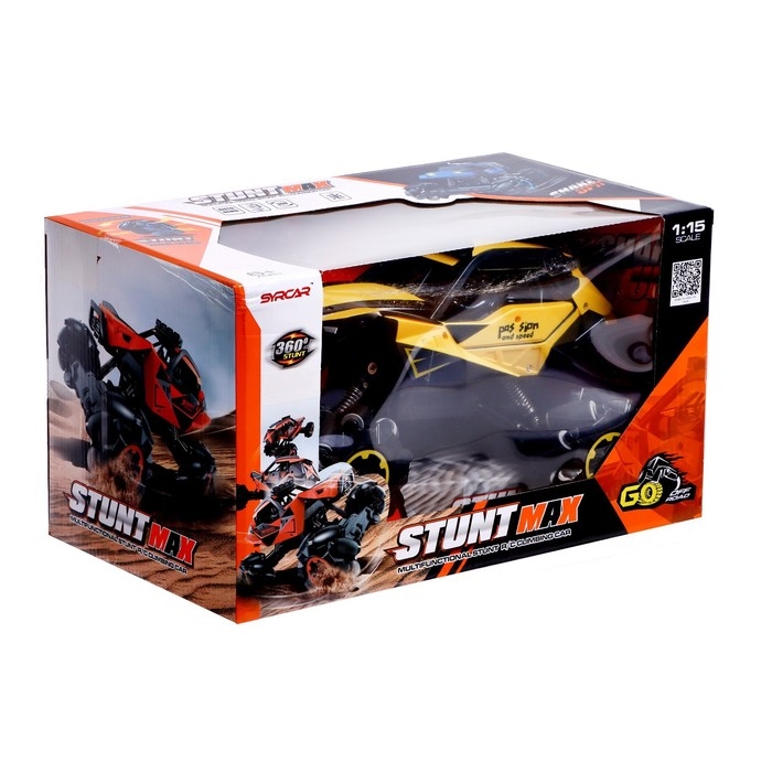 Машина радиоуправляемая &laquo;Джип-акробат&raquo;, 4WD полный привод, движение во всех направлениях, цвет желтый