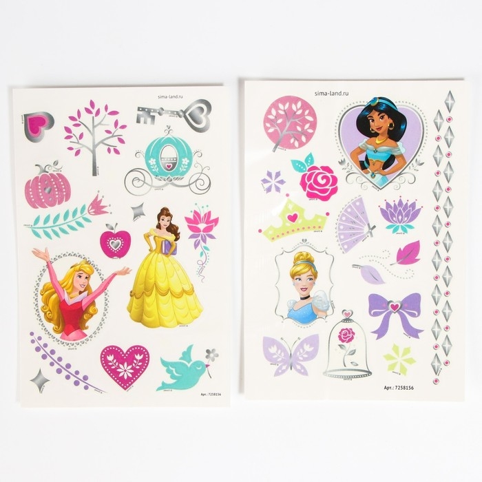 Переводные наклейки, светятся в темноте &laquo;Принцессы&raquo;