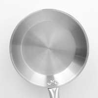 Сковорода из нержавеющей стали Hanna Kn&ouml;vell, d=24 см, h=5 см, толщина стенки 0,6 мм, длина ручки 21,5 см, индукция