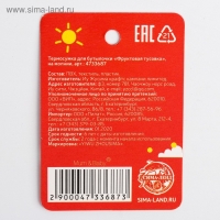 Термо-чехол для бутылочки &laquo;Фруктовая тусовка&raquo; на молнии