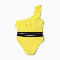 Купальник слитный для девочки, цвет жёлтый, размер 122-128 см