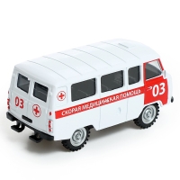 Машина металлическая &laquo;УАЗ-3962. Скорая помощь&raquo;, инерция, 1;43