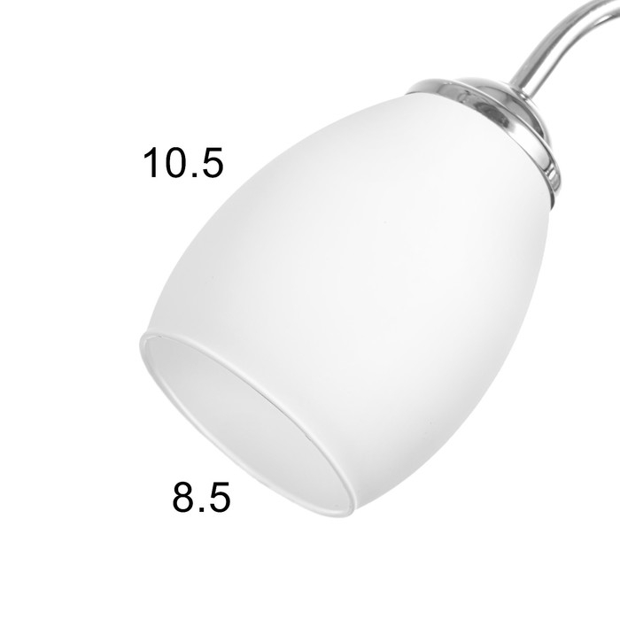 Бра Бра "Амелия" 1х40Вт E27 хром 25х11х24 см.