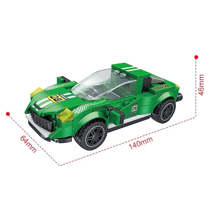 Конструктор Гонка &laquo;Спорткар&raquo;, 165 деталей