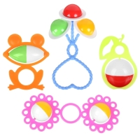 Набор погремушек &laquo;Ладушки&raquo;, 4шт, цвет МИКС, Аэлита