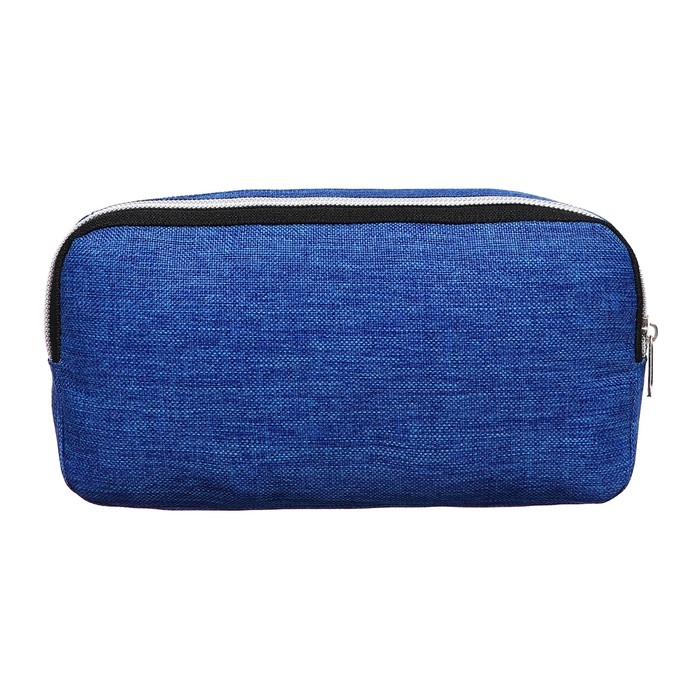 Пенал мягкий 3 отделения, 130 х 210 х 100 мм, объёмный, Calligrata, синий