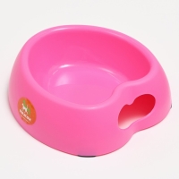 Миска "Сердце" 23,5 х 22 х 6 см, розовая