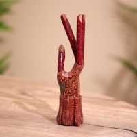 Подставка для колец, батик, дерево 20 см Подставка для колец, батик, дерево 20 см