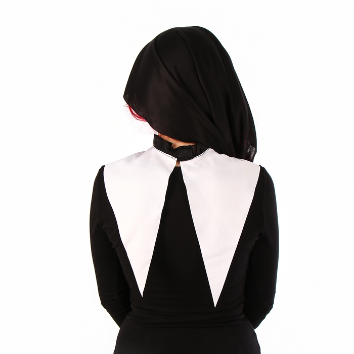 Карнавальный набор &laquo;Монашка&raquo;, головной убор: платок, воротник, чулки