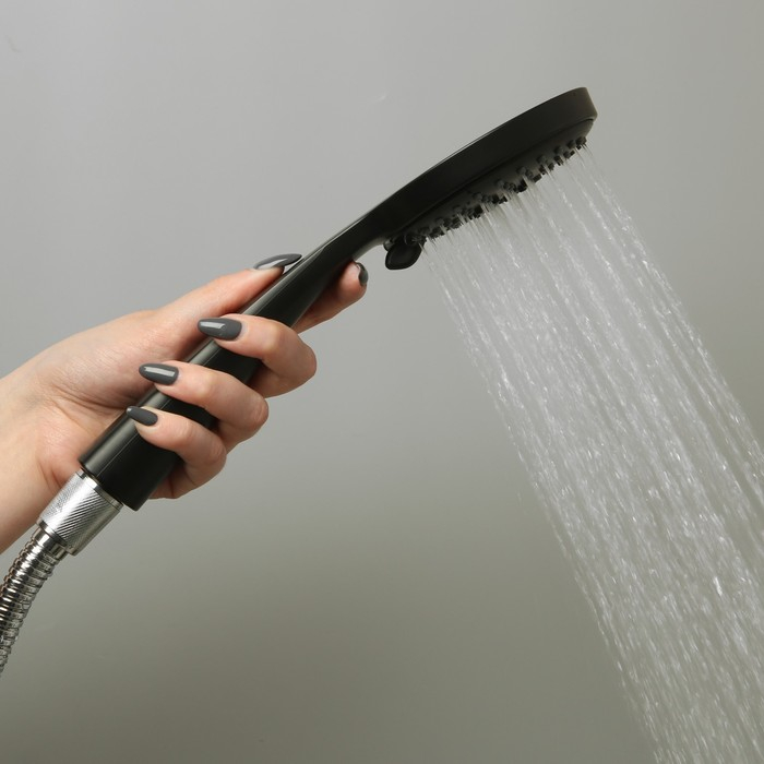 Душевая лейка Accoona A344F, 3 режима, чёрная Душевая лейка Accoona A344F, 3 режима, чёрная