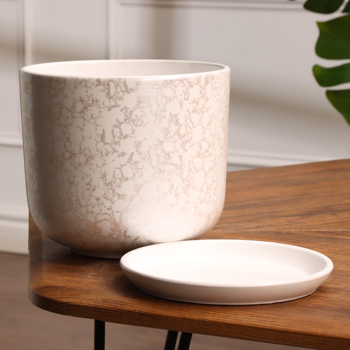 Горшок цветочный Питон белый 3 л