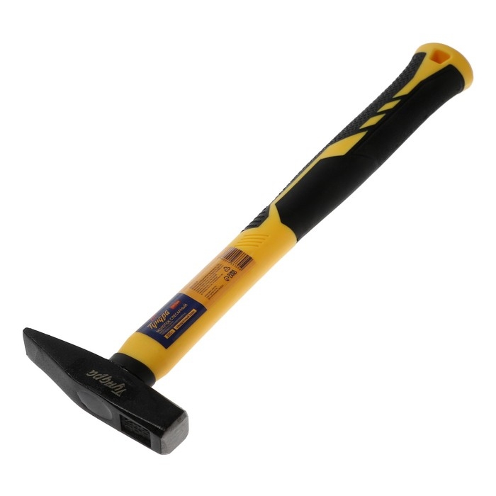 Молоток слесарный ТУНДРА ПРОФИ, квадратный боек, фиберглассовая 3К рукоятка, 200 г Молоток слесарный ТУНДРА ПРОФИ, квадратный боек, фиберглассовая 3К рукоятка, 200 г