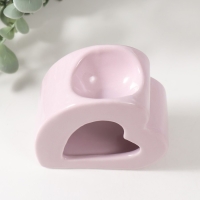 Аромалампа керамика "Сердце" сиреневая 9х4,8х8 см Аромалампа керамика "Сердце" сиреневая 9х4,8х8 см