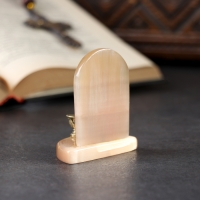 Икона с подсвечником "Святая Троица", селенит Икона с подсвечником "Святая Троица", селенит