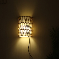 Светильник настенный из ротанга "Нафиса" 1х120Вт, Е27, 16х10х23 см Светильник настенный из ротанга "Нафиса" 1х120Вт, Е27, 16х10х23 см