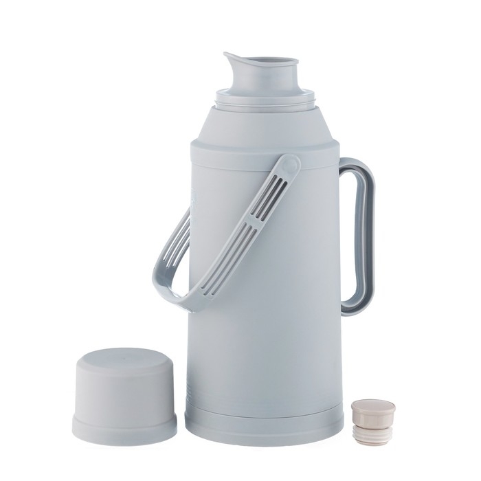 Термос 3.2 л, со стеклянной колбой, сохраняет тепло 36 ч, серый Термос 3.2 л, со стеклянной колбой, сохраняет тепло 36 ч, серый