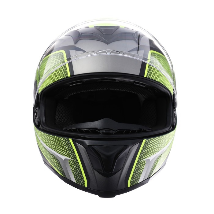 Шлем интеграл, графика, салатовый, размер L, FF867 Шлем интеграл, графика, салатовый, размер L, FF867