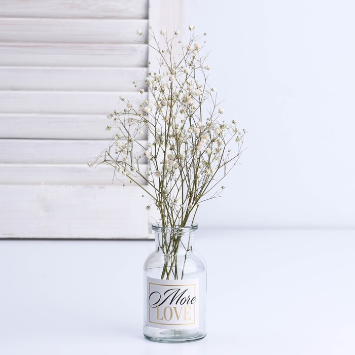 Ваза для цветов стекло &laquo;More love&raquo;, 125 мл.