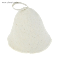 Шапка для бани светлая