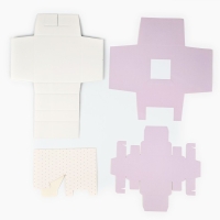 Коробка подарочная для цветов с вазой из МГК складная, упаковка, &laquo;Спасибо, что ты есть&raquo;, 16 х 23 х 16 см