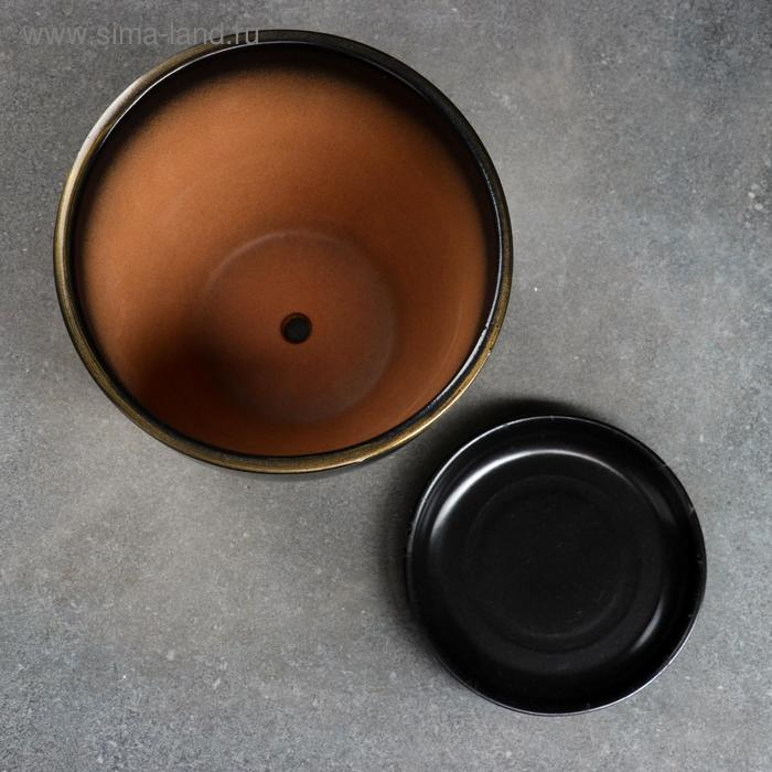 Горшок цветочный Мираж коричнев 2,5 л Горшок цветочный Мираж коричнев 2,5 л