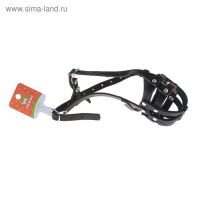 Намордник кожаный сетчатый с перемычкой №1, малый боксёр (дл по носу 7см, обхват морды 23см), 161347 Намордник кожаный сетчатый с перемычкой №1, малый боксёр (дл по носу 7см, обхват морды 23см), 161347