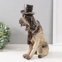 Сувенир полистоун "Пёс в цилиндре" 24,5х12х32,5 см Сувенир полистоун "Пёс в цилиндре" 24,5х12х32,5 см