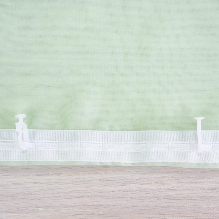 Комплект штор для кухни Witerra Византия 280х160см, св.зеленый, левая, пэ100% Комплект штор для кухни Witerra Византия 280х160см, св.зеленый, левая, пэ100%