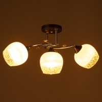 Люстра потолочная Зои 3хE27 40Вт Хром, черный Люстра потолочная Зои 3хE27 40Вт Хром, черный