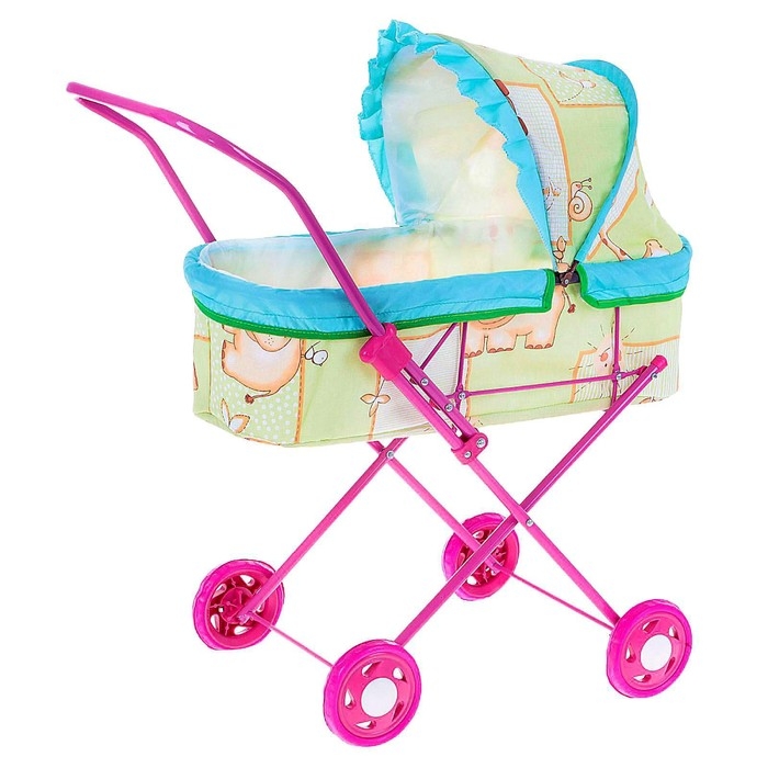 Коляска кукольная № 3, цвета МИКС Коляска кукольная № 3, цвета МИКС