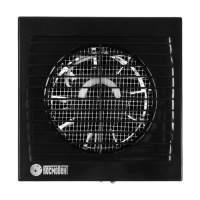 Вентилятор вытяжной "КосмоВент" В125ВК, d=125 мм, 12 Вт, 41 дБ, 160 м&sup3;/ч, с выключ., черный