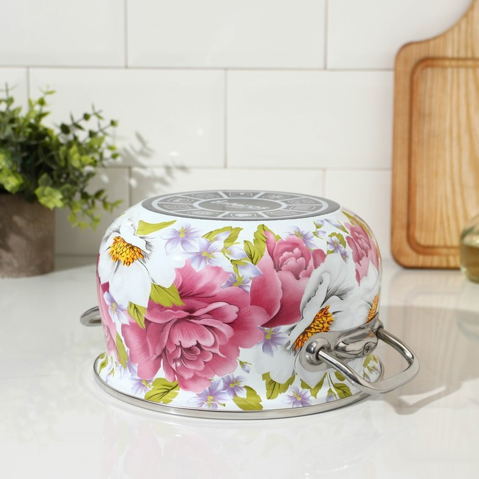 Кастрюля эмалированная «Пион», 3.1 л, индукция Кастрюля эмалированная «Пион», 3.1 л, индукция