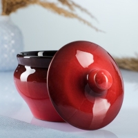 Горшок керамический для запекания "Мечта хозяйки" 0,35л / 11х10см, красный Горшок керамический для запекания "Мечта хозяйки" 0,35л / 11х10см, красный