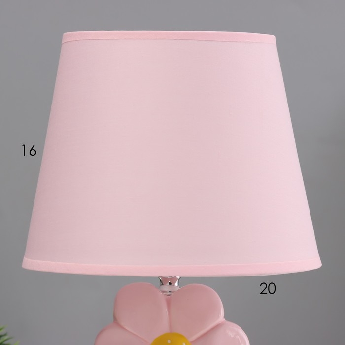 Настольная лампа Настольная лампа "Цветок" Е14 40Вт розовый 20х20х33см