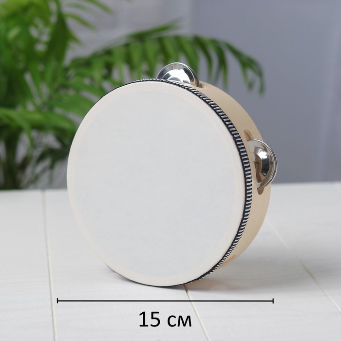 Бубен &laquo;Классика&raquo; 8 тарелок, 15&times;15&times;4,5 см