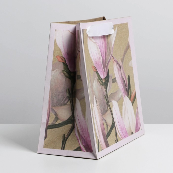 Пакет подарочный крафтовый квадратный, упаковка, &laquo;Love&raquo;, 22 х 22 х 11 см