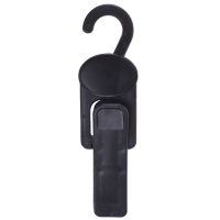 Крючок с прищепкой 4,3&times;2,5&times;15,5, L=15,5, цвет чёрный