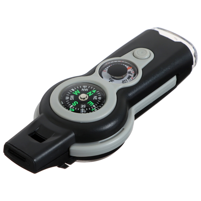 Компас Maclay, 7 в 1: компас, свисток, лупа, фонарик, зеркало, термометр, ячейка для хранения Компас Maclay, 7 в 1: компас, свисток, лупа, фонарик, зеркало, термометр, ячейка для хранения