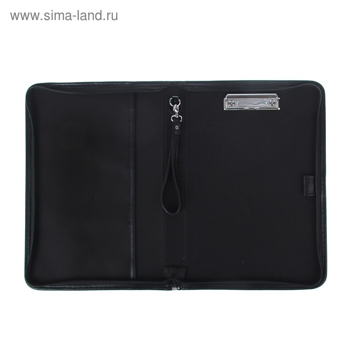 Пaпка деловая, искусственная кожа, для бумаг, 360 х 260 х 30 мм, с металлическим прижимом, ручка-петля, Пaпка деловая, искусственная кожа, для бумаг, 360 х 260 х 30 мм, с металлическим прижимом, ручка-петля, "Лайт" 6Л311