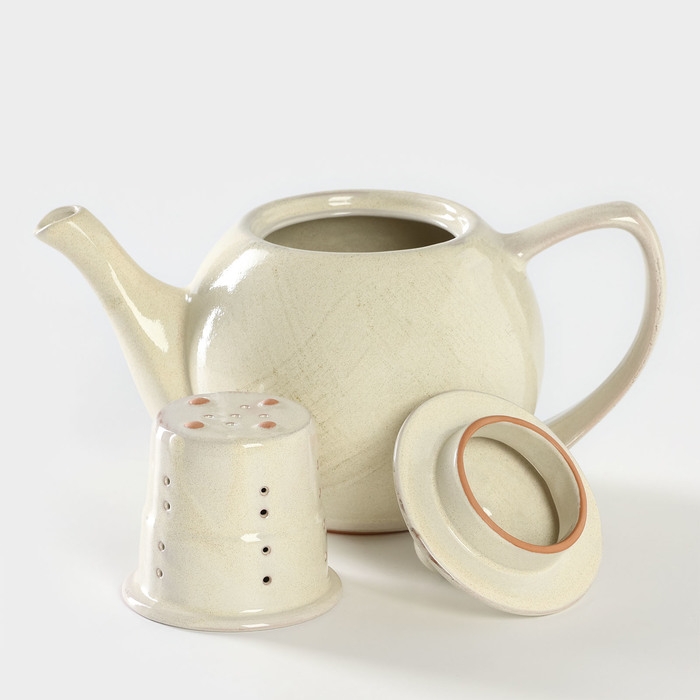 Чайник керамический «Шебби», 1,2 л, d=8,5 см Чайник керамический «Шебби», 1,2 л, d=8,5 см