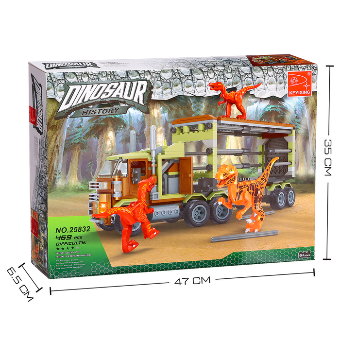 Конструктор &laquo;Диноленд. Фура для перевозки хищников&raquo;, 465 деталей