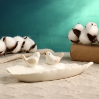 Подставка для мелочей "Пташки" 21х8х5см, белая Подставка для мелочей "Пташки" 21х8х5см, белая