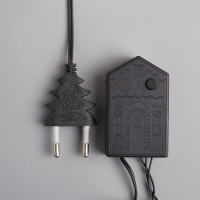 Гирлянда &laquo;Нить&raquo; 5 м с насадками &laquo;Шарики синие&raquo;, IP20, тёмная нить, 30 LED, свечение синее, 8 режимов, 220 В