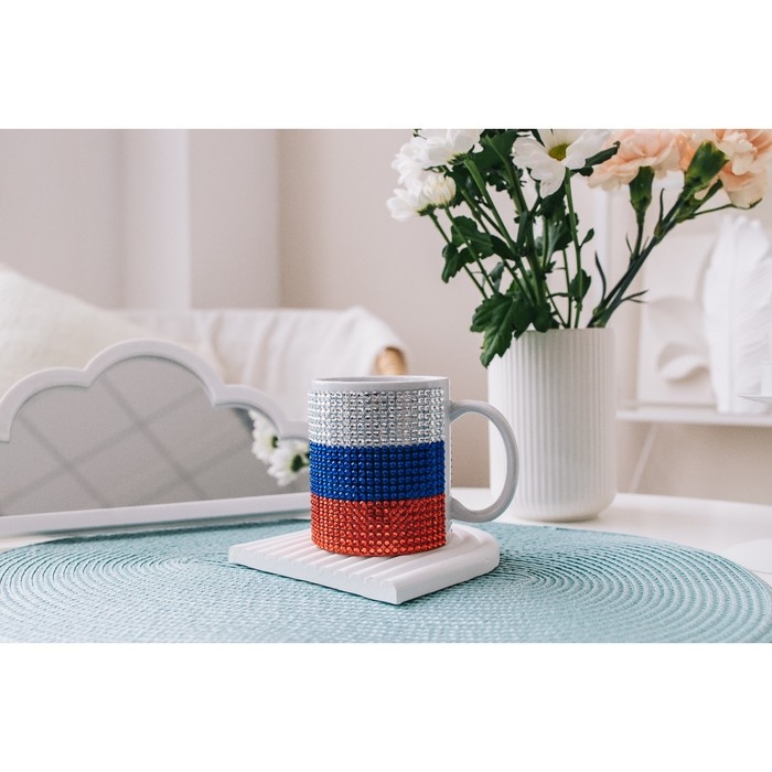 Кружка керамическая &laquo;Флаг России&raquo;, 340 мл