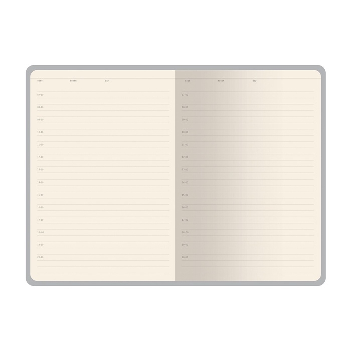 Ежедневник недатированный А5, 128 листов GRAND, интегральная обложка из искусственной кожи, ляссе, кремовый блок 70 г/м2, темно-синий