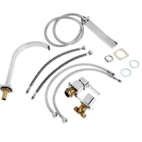 Смеситель на борт ванны ZEIN NB-3, на четыре отверстия, комплект, высокий излив, хром Смеситель на борт ванны ZEIN NB-3, на четыре отверстия, комплект, высокий излив, хром