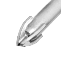 Сверло по керамике твердосплавное ТУНДРА, крестовый наконечник, шестигр. хвостовик, 10 мм Сверло по керамике твердосплавное ТУНДРА, крестовый наконечник, шестигр. хвостовик, 10 мм